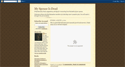 Desktop Screenshot of myspouseisdead.com